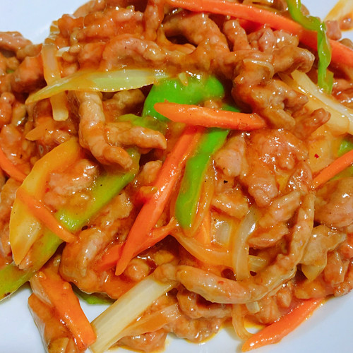 13.Ternera con salsa picante