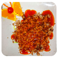 Cerdo asado con salsa de jengibre