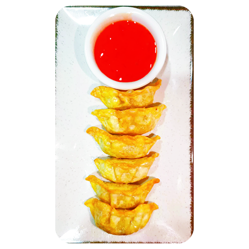 Gyoza de pollo fritas